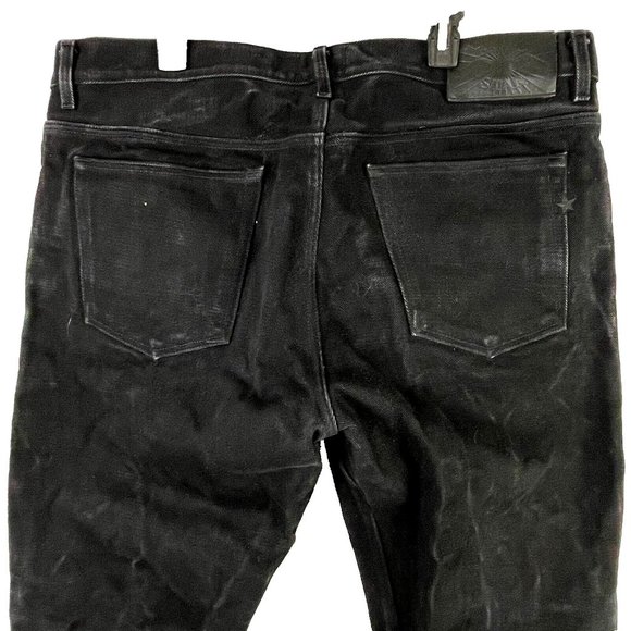 Brave Star Double Black 21.5 oz Heavyweight Selvage Denim Jeans 42 x 36 True Fit - Picture 10 of 15